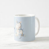 Blauw Witte Eenhoorn Koffiemok (Voorkant rechts)