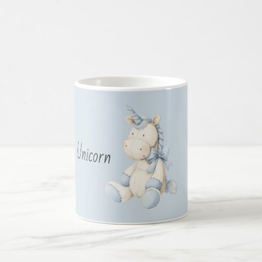 Blauw Witte Eenhoorn Koffiemok (Center)