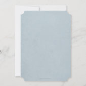 Blauw + witte flora met grote paasmakreel kaart (Achterkant)