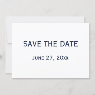 Blauw-witte gay trouwkaart Save The Date-kaarten Kaart