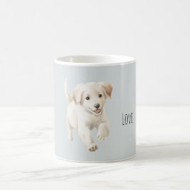 Blauw Witte Gelukkige Hond Koffiemok