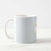 Blauw Witte Gelukkige Hond Koffiemok (Links)