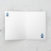 Blauw Witte Gemberpot Groet  Kaart (Binnen)