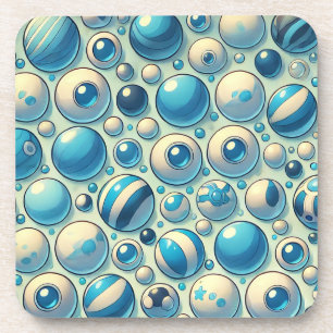 Blauw Witte Geometrische Moderne Huisdecoratie Bier Onderzetter
