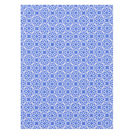 Blauw Witte Geometrische Naadloos Patroon Tafelkleed