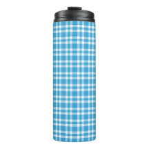 Blauw Witte Geruite Patroon