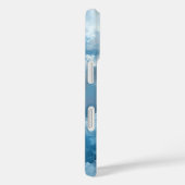 Blauw & Witte Geschilderde Wolken Case-Mate iPhone Case (Achterkant / Rechts)
