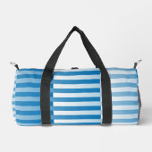 Blauw Witte Gestreepte Patroon Klein Plunjezak (Voorkant)