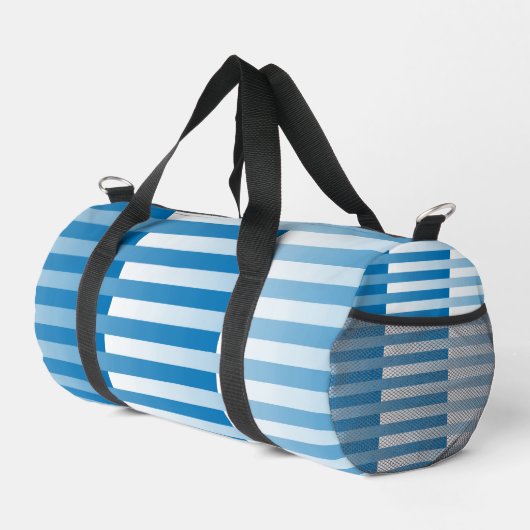 Blauw Witte Gestreepte Patroon Klein Plunjezak (Rechterhoek)