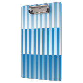 Blauw Witte Gestreepte Patroon Klembord (Links)