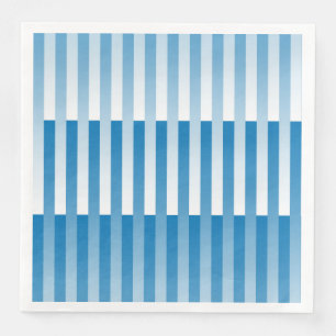 Blauw Witte Gestreepte Patroon Servet