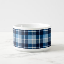 Blauw Witte Gezellige Geruite Flanel