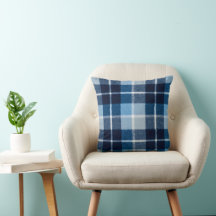 Blauw Witte Gezellige Geruite Flanel