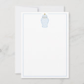 Blauw & Witte Gingangpot Kaart (Voorkant)