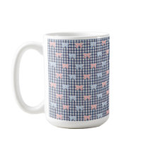 Blauw Witte Gingham Roze Blauw Coquette Strikken T