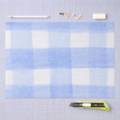 Blauw Witte Ginghamruit Tissuepapier (Craft)
