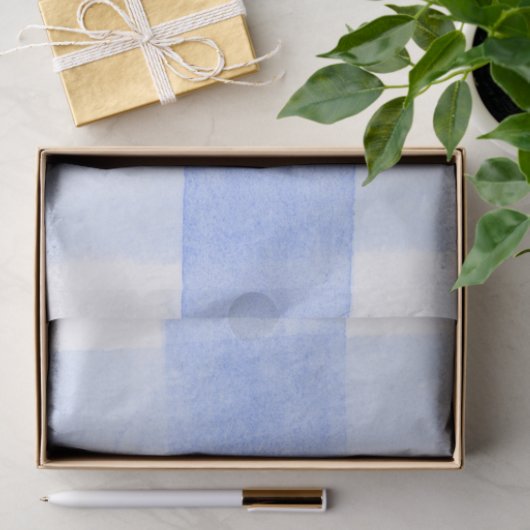 Blauw Witte Ginghamruit Tissuepapier (Geschenk)
