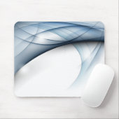 Blauw-Witte Golven Muismat (Met muis)