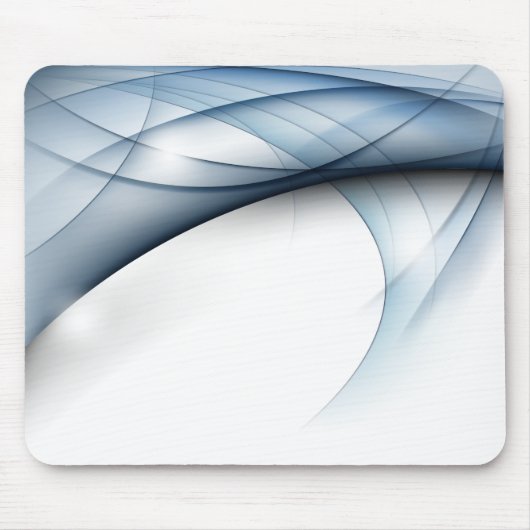 Blauw-Witte Golven Muismat (Voorkant)