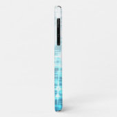 Blauw Witte Gradiënt Gloeiende Sparkels Persoonlij Case-Mate iPhone Case (Achterkant/links)