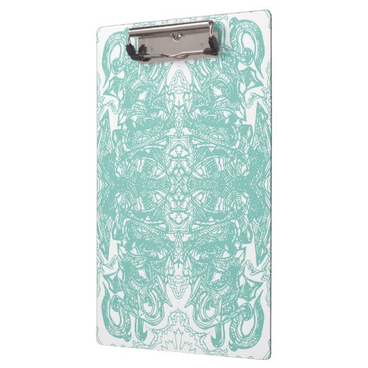 Blauw-witte graffiti klembord (Links)