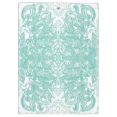 Blauw-witte graffiti klembord (Achterkant)