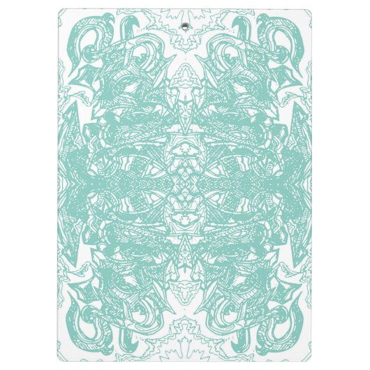 Blauw-witte graffiti klembord (Achterkant)