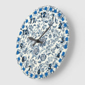  blauw-witte  grote klok (Hoek)