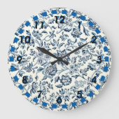  blauw-witte  grote klok (Voorkant)