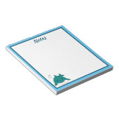 Blauw-Witte Haai Persoonlijk  Notitieblok (Schuin)