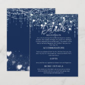 Blauw & Witte Hanglampen Behuizing Kaart (Voorkant / Achterkant)