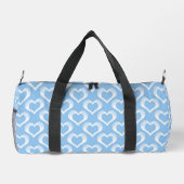 Blauw Witte Hartjes Patroon Plunjezak (Achterkant)