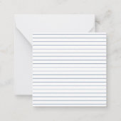 Blauw-witte hond Silhouet gepersonaliseerd Notitiekaartje (Achterkant)