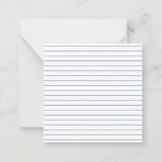 Blauw-witte hond Silhouet gepersonaliseerd Notitiekaartje (Achterkant)