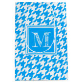Blauw-witte horscoop | Modern monogram Medium Cadeauzakje (Voorkant)