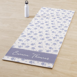 Blauw & Witte Hortensia Botanische Toile Personali Yogamat