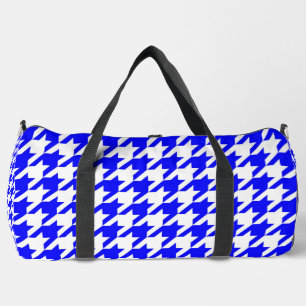 Blauw Witte Houndstooth Rutcontrole Plunjezak