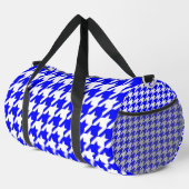 Blauw Witte Houndstooth Rutcontrole Plunjezak (Rechterhoek)