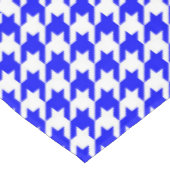 Blauw Witte Houndstooth Rutcontrole Tafelkleed (Gekanteld)