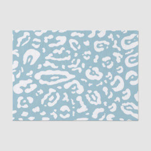 Blauw & Witte Jachtluipaard Luipaard Dierenprint F Tissuepapier