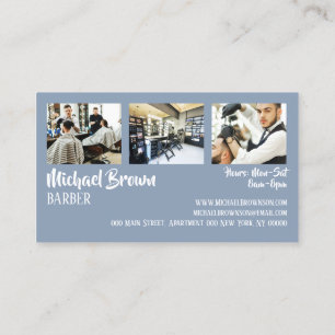 Blauw Witte Kapper paal supply winkel aangepaste f Visitekaartje