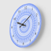 Blauw Witte Keuken Wandklok (Hoek)