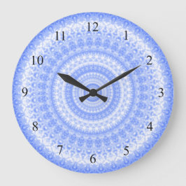 Blauw Witte Keuken Wandklok
