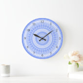 Blauw Witte Keuken Wandklok (Huis)