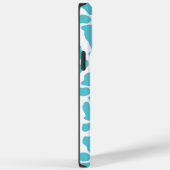 Blauw & Witte Koeienvlekken Dierprintpatroon Case-Mate iPhone Case (Achterkant / Rechts)