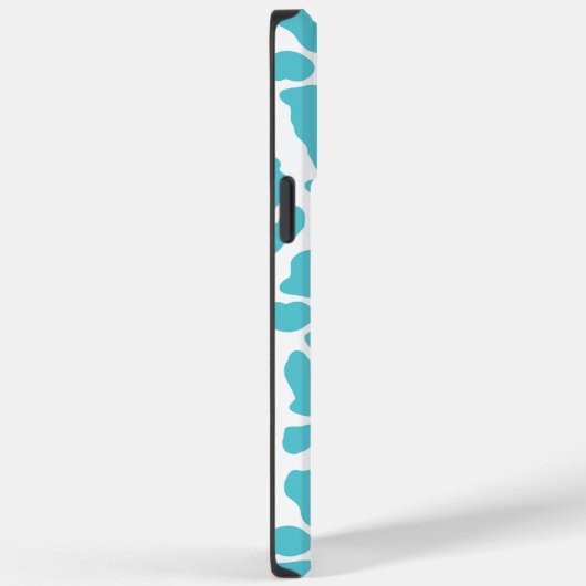 Blauw & Witte Koeienvlekken Dierprintpatroon Case-Mate iPhone Case (Achterkant / Rechts)
