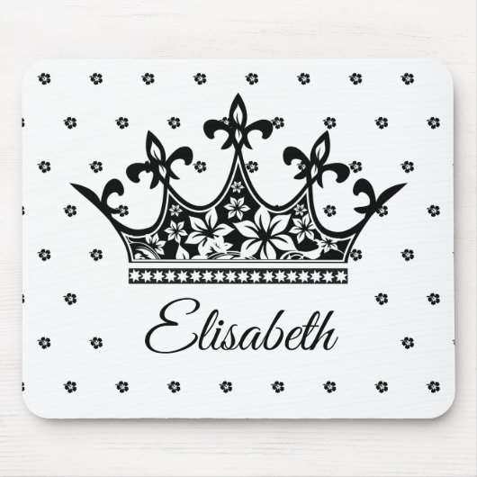 Blauw-witte koninginnenkroop, mooie vintage muismat (Voorkant)