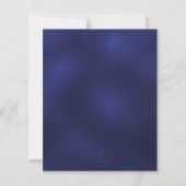 Blauw witte krans elegante verjaardagsuitnodiging (Achterkant)