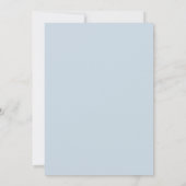 Blauw Witte Kruis Aangepaste Naam Doop Kaart (Achterkant)