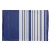 Blauw-witte Kussensloop met zwarte accenten (Achterkant)